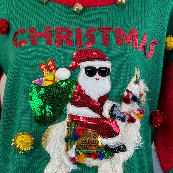 It’s our time Ugly Christmas sweater “ no prob-llama”
NWT Size large - Picture 2 of 7